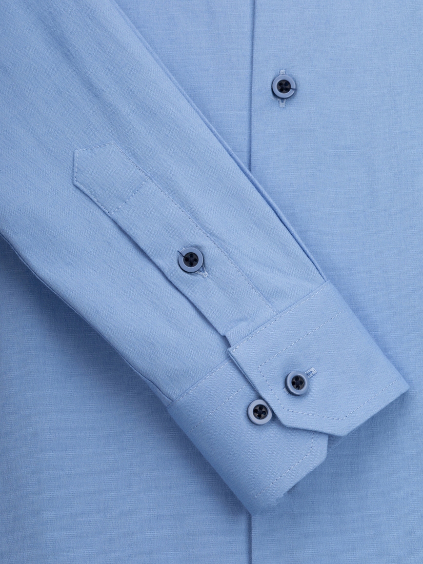 Фото Рубашка однотонная для мальчика Redpolo 1713-1 164 см Синий (2000990388063D)