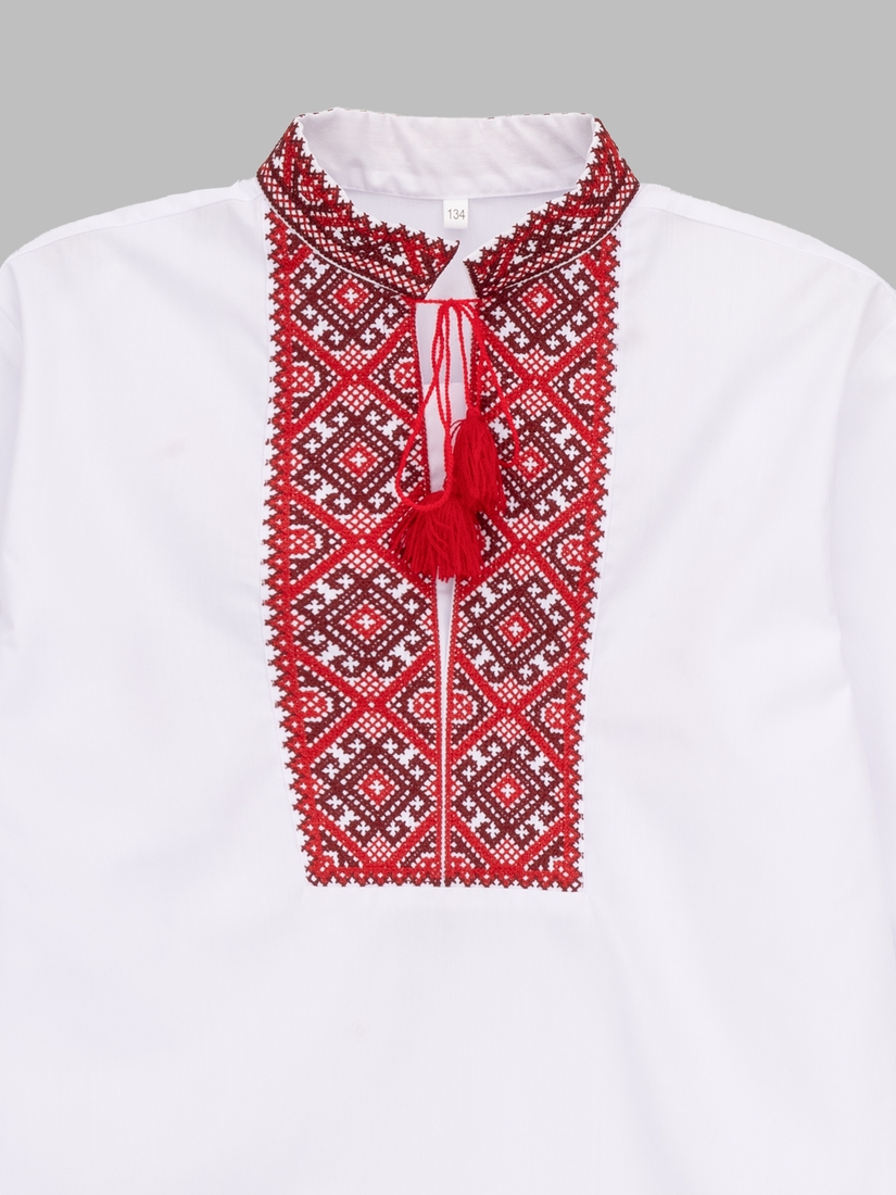 Фото Рубашка вышиванка для мальчика КОЗАЧЕК ГРИЦКО Красно-бордовый (2000990563057D)