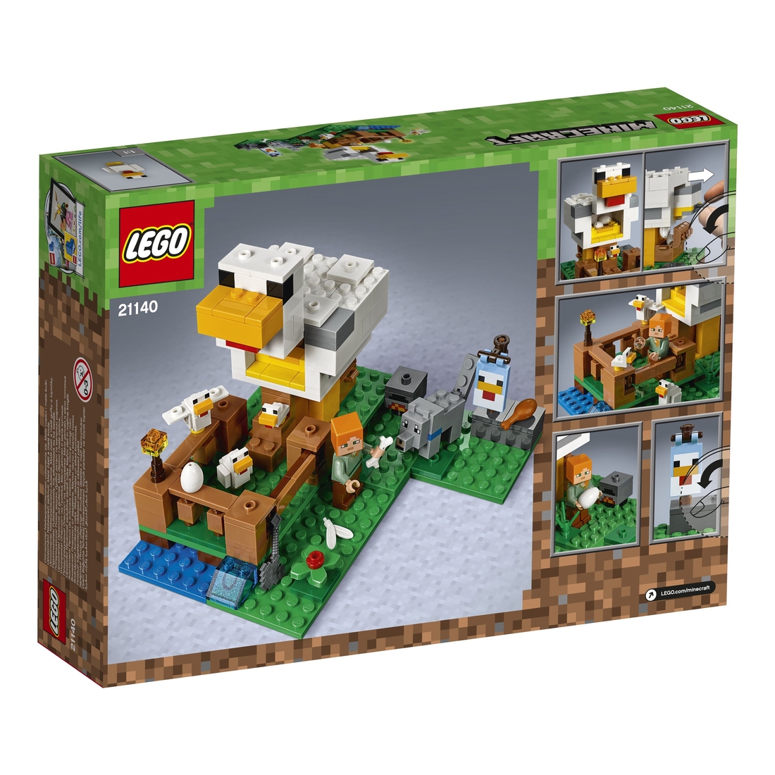 Фото Конструктор LEGO Minecraft Курятник (21140)