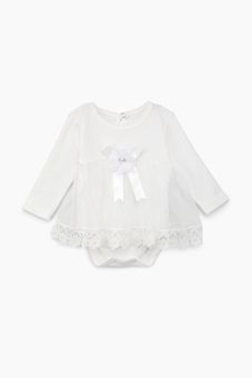 Боді-сукня Mint PB3878 56 Білий (2000904819898)