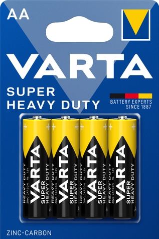 Фото Батарейка VARTA SUPERLIFE AA BLI 4 ZINC-CARBON (4008496556267)