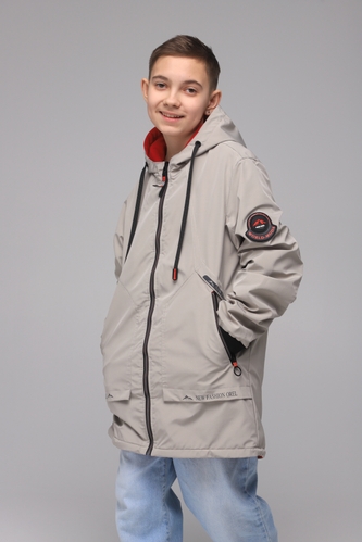 Фото Куртка двостороння для хлопчика B-005-8 164 см Бежевий (2000989544777)