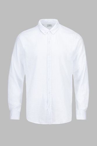 Фото Рубашка однотонная мужская FIGO 18400 2XL Белый (2000990623850S)
