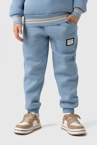Фото Спортивные штаны однотонные для мальчика Baby Show 18118 128 см Голубой (2000990088444W)