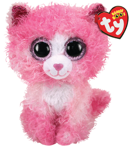 Фото Мягкая игрушка Розовый котенок TY Beanie Boo's "Reagan" 15см 36308 (2000903331957)
