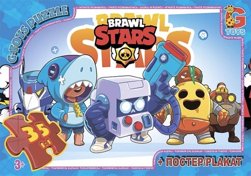 Пазл G-Toys із серії "Brawl Stars" (Бравл Старс), 35 ел. BS360 (4824687637351)