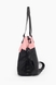 Дорожня сумка 4129 Мала Чорно-рожевий (2000989211860A) Фото 3 з 5