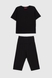Костюм однотонний жіночий LAWA CTM WBC02312 футболка + шорти 2XL Чорний (2000989912378S)(LW) Фото 9 з 17