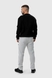 Спортивні штани однотонні прямі чоловічі Tommy life 82101 2XL Світло-сірий (2000990184757W) Фото 7 з 14