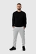 Спортивні штани однотонні прямі чоловічі Tommy life 82101 2XL Світло-сірий (2000990184757W) Фото 6 з 14