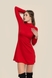 Сукня однотонна жіноча LAWA WTC02350 XL Червоний (2000990247421D)(LW) Фото 2 з 10