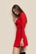 Сукня однотонна жіноча LAWA WTC02350 XL Червоний (2000990247421D)(LW) Фото 4 з 10