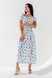 Сукня з візерунком жіноча LAWA WTC02384 XL Біло-блакитний (2000990668462S) Фото 1 з 10