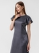Платье однотонное женское 240130-1 L Темно-серый (2000990523945D) Фото 5 из 11