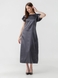 Платье однотонное женское 240130-1 L Темно-серый (2000990523945D) Фото 2 из 11