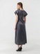 Платье однотонное женское 240130-1 L Темно-серый (2000990523945D) Фото 3 из 11