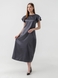 Платье однотонное женское 240130-1 L Темно-серый (2000990523945D) Фото 1 из 11