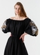 Платье вышиванка женское Жар-птица One Size Черный (2000990485892A) Фото 2 из 14