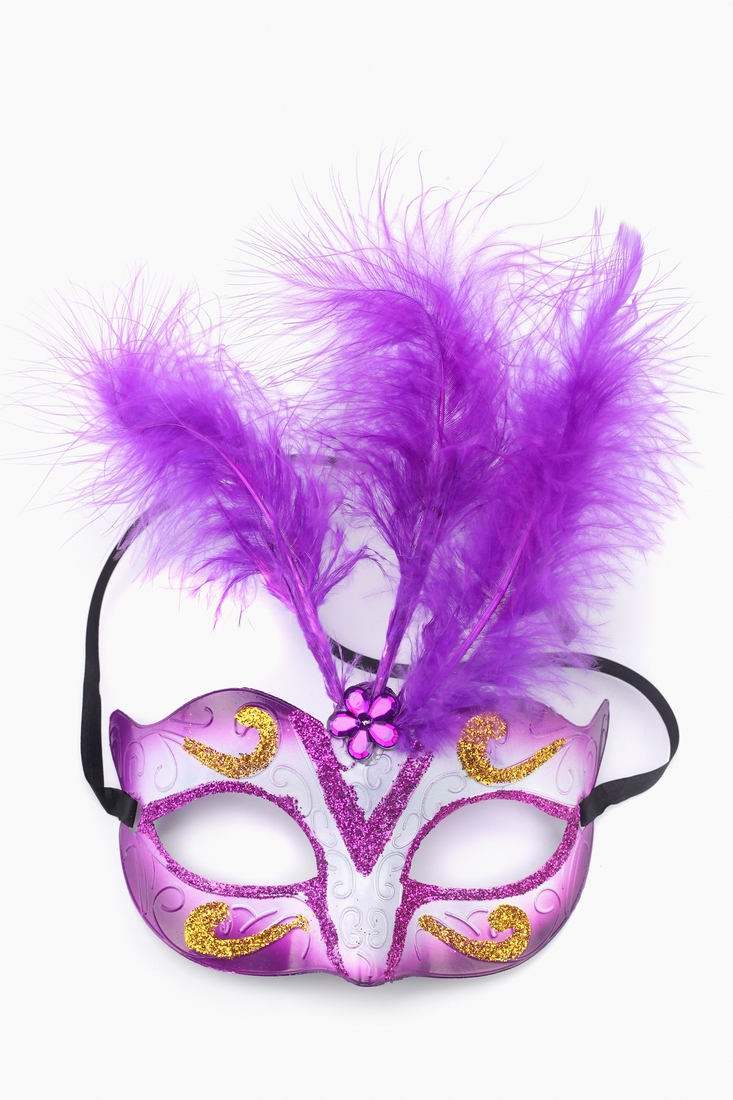 Фото Карнавальная маска "Пух" Фиолетовый (2000904679423)(NY)