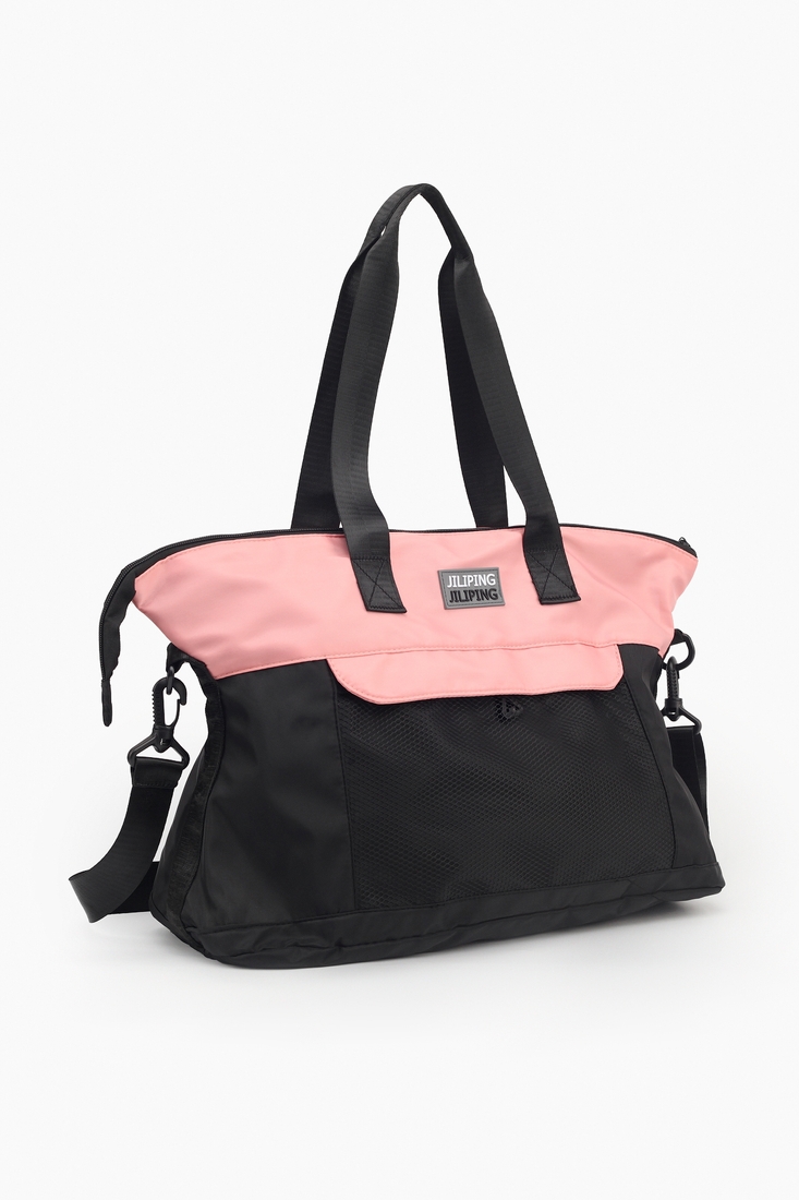 Фото Дорожня сумка 4129 Мала Чорно-рожевий (2000989211860A)