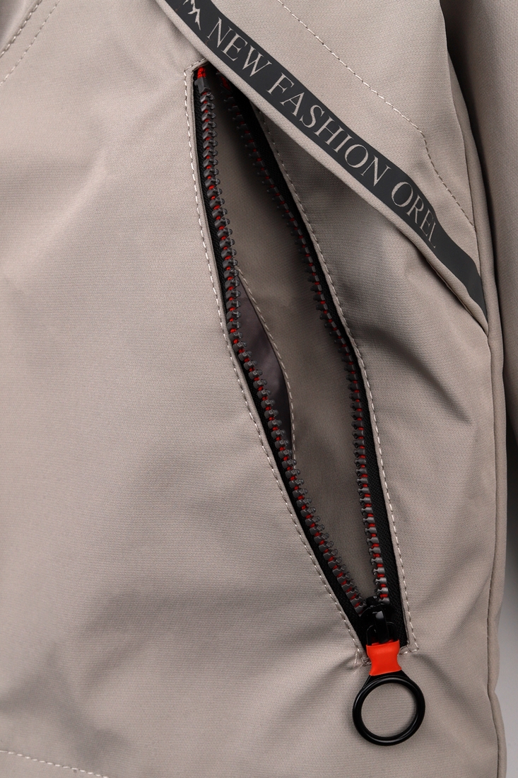 Фото Куртка двухсторонняя для мальчика B-005-8 140 см Бежевый (2000989544739D)