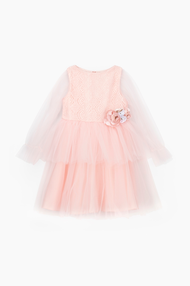 Фото Платье нарядное для девочки Wecan 23078 134 см Розовый (2000989728665S)
