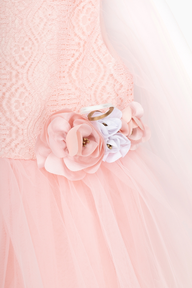Фото Платье нарядное для девочки Wecan 23078 134 см Розовый (2000989728665S)