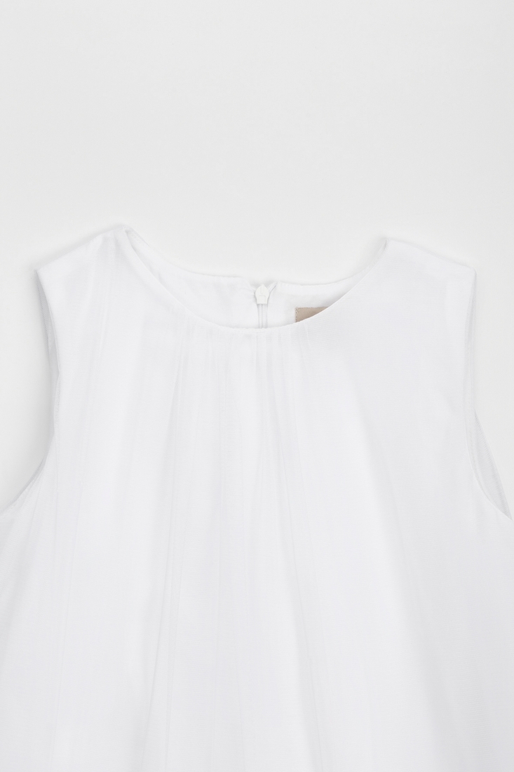 Фото Платье нарядное для девочки Wecan 23084 134 см Белый (2000989428114D)