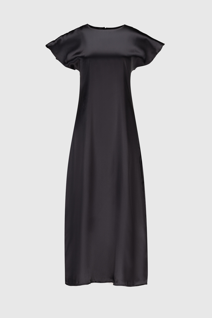 Фото Платье однотонное женское 240130-1 L Темно-серый (2000990523945D)