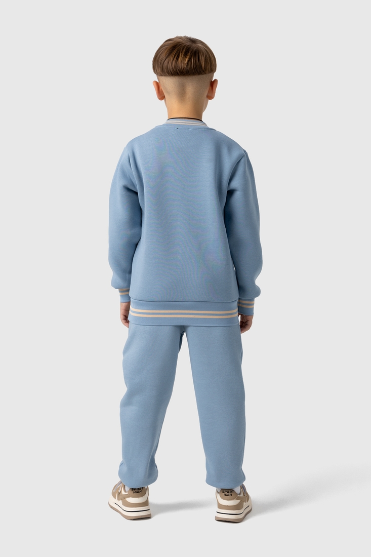 Фото Спортивні штани однотонні для хлопчика Baby Show 18118 110 см Блакитний (2000990088413W)