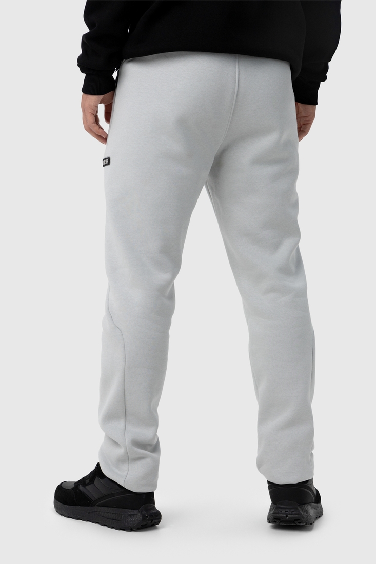 Фото Спортивні штани однотонні прямі чоловічі Tommy life 82101 2XL Світло-сірий (2000990184757W)