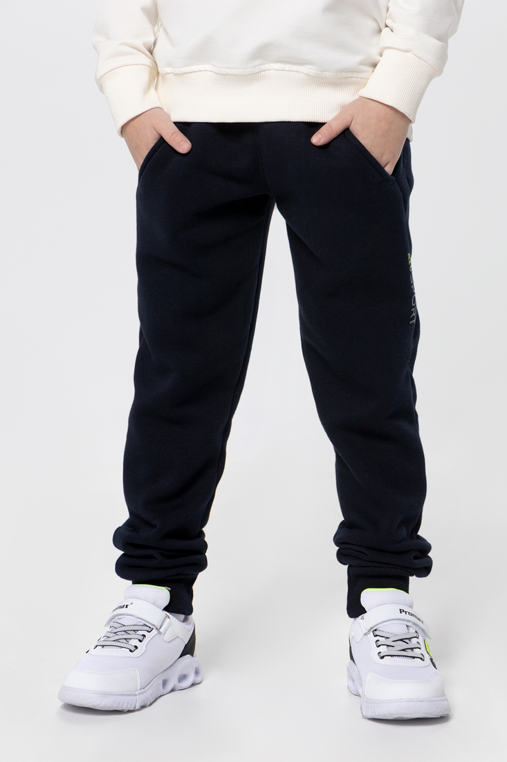 Фото Спортивні штани з принтом для хлопчика Atescan 2350 152 см Синій (2000990079343W)