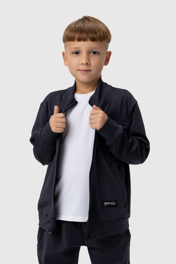 Фото Спортивный костюм (кофта, штаны) для мальчика MAGO T356 152 см Темно-серый (2000989918608D)