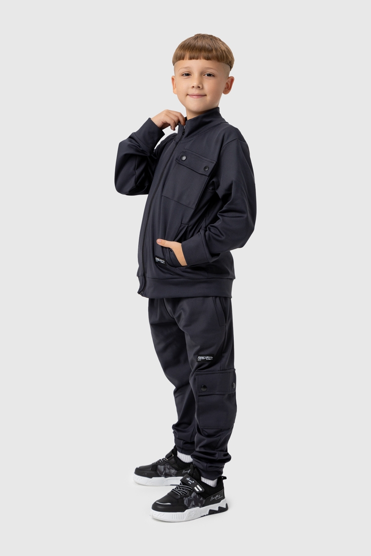 Фото Спортивный костюм (кофта, штаны) для мальчика MAGO T356 152 см Темно-серый (2000989918608D)