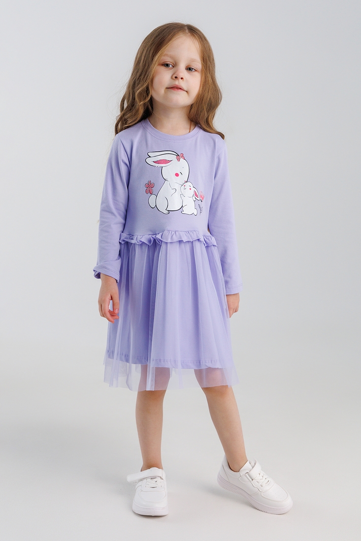 Фото Платье с принтом для девочки Atabey 10367.0 80 см Сиреневый (2000990419446D)