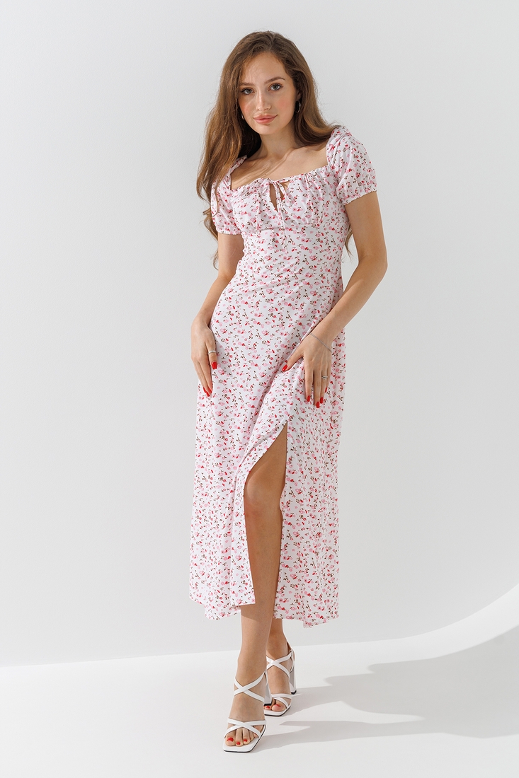 Фото Платье с узором женское LAWA WTC02384 XL Бело-розовый (2000990675057S)(LW)