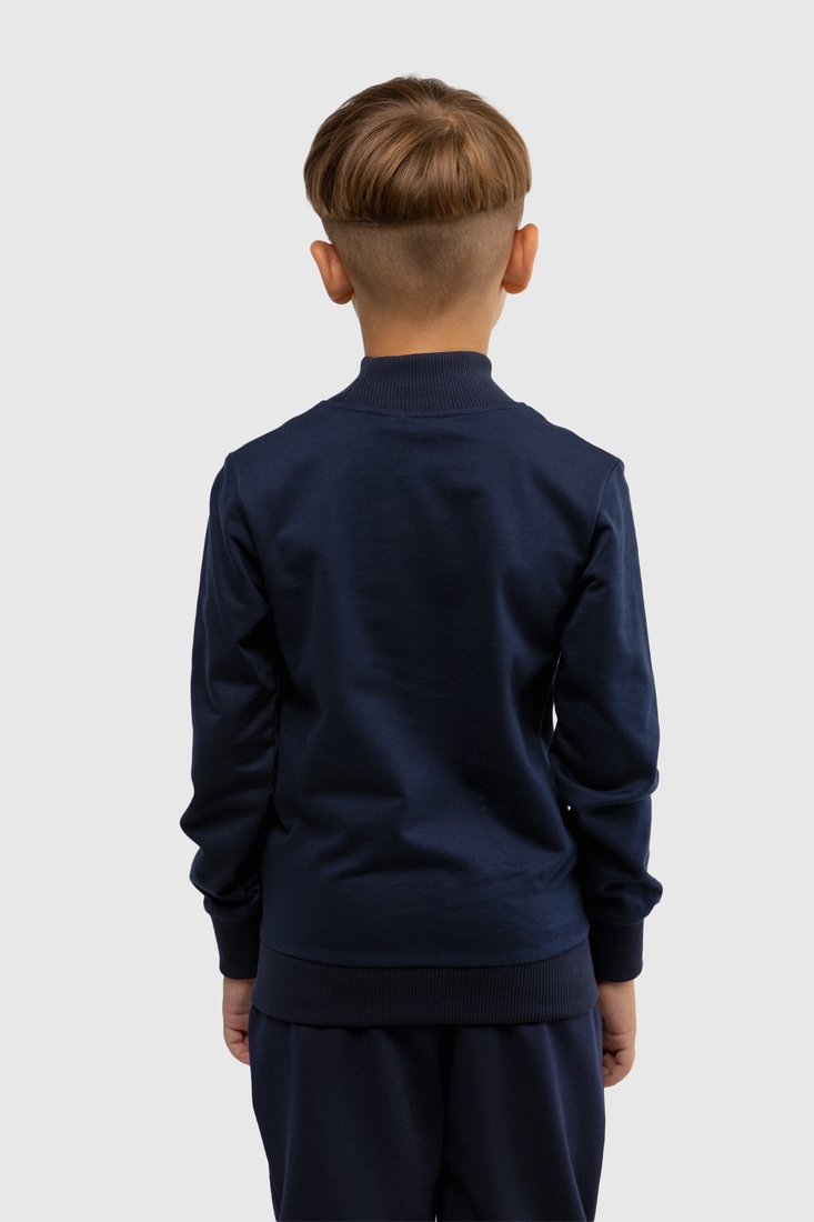 Світшот з принтом для хлопчика First Kids 2072 122 см Темно-синій (2000989934363D)