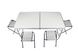 Стол складной + 4 стула алюминиевый JY-1346 (2000903491996) Фото 2 из 3