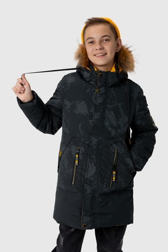 Фото Куртка зимова для хлопчика L2335 146 см Хакі (2000989604747W)