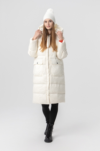Фото Куртка зимова жіноча 8801 One Size Білий (2000990140678W)