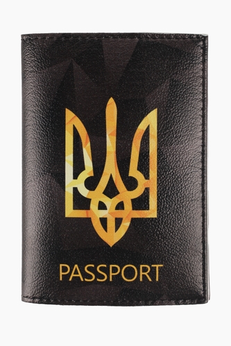 Фото Обкладинка для паспорта 132Герб One size Чорний (2000989227489)