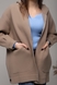 Женское пальто 2280 One Size Бежевый (2000989401766D) Фото 2 из 10