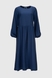 Платье однотонное женское 605 54 Темно-синий (2000990349637D) Фото 9 из 11