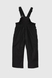 Штани на шлейках для дівчинки H-13 110 см Чорний (2000989625636W) Фото 2 з 8