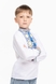 Сорочка з вишивкою для хлопчика КОЗАЧОК ТРИЗУБ 98 см Синьо-жовтий (2000989641322D) Фото 2 з 12