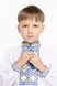 Рубашка с вышивкой для мальчика КОЗАЧОК ТРИЗУБ 98 см Сине-желтый (2000989641322D) Фото 3 из 12