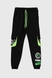 Спортивні штани для хлопчика манжет з принтом Hees 2035 140 см Чорний (2000990162182W) Фото 9 з 14