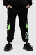 Спортивні штани для хлопчика манжет з принтом Hees 2035 140 см Чорний (2000990162182W) Фото 1 з 14