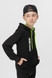 Спортивний костюм для хлопчика (кофта, штани) AZN 826 170 см Чорно-зелений (2000989968733D) Фото 4 з 21