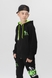 Спортивний костюм для хлопчика (кофта, штани) AZN 826 128 см Чорно-зелений (2000989968696D) Фото 3 з 21